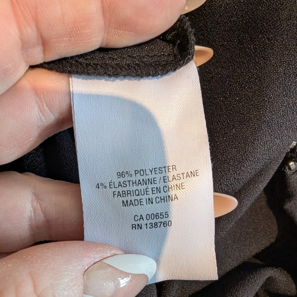 Reitmans Xl Black Jumpsuit With Shoulder Cut Outs - Picture 9 of 9